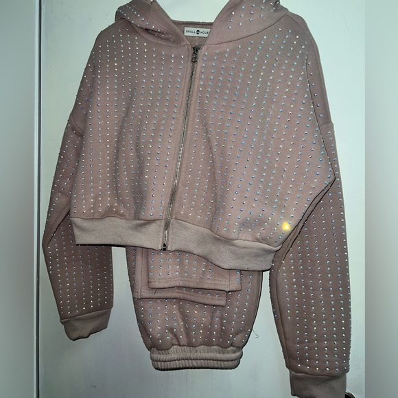 Embellished Sweat Set in Mauve - Picture 2 of 11